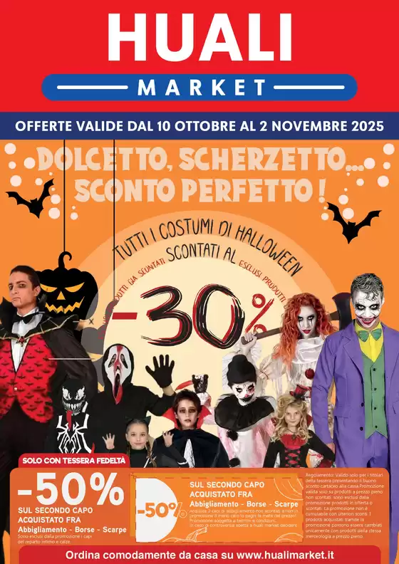 Volantino Huali Market a Pistoia | Dolcetto, scherzetto... Sconto perfetto! | 2025-10-20T00:00:00.000Z - 2025-11-02T00:00:00.000Z