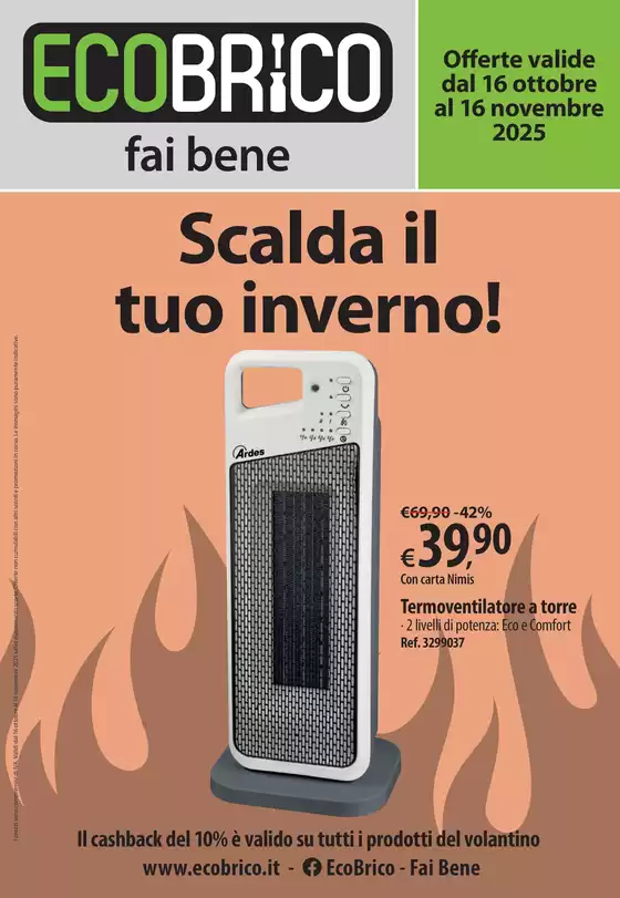 Volantino Ecobrico | Scalda il tuo inverno! | 2025-10-20T00:00:00.000Z - 2025-11-16T00:00:00.000Z