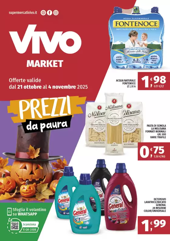 Volantino Vivo Market | Prezzi da paura | 2025-10-21T00:00:00.000Z - 2025-11-04T00:00:00.000Z