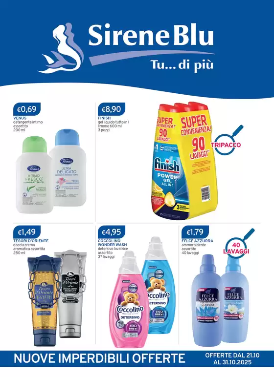 Volantino Sirene Blu | NUOVE IMPERDIBILI OFFERTE | 2025-10-21T00:00:00.000Z - 2025-10-31T00:00:00.000Z