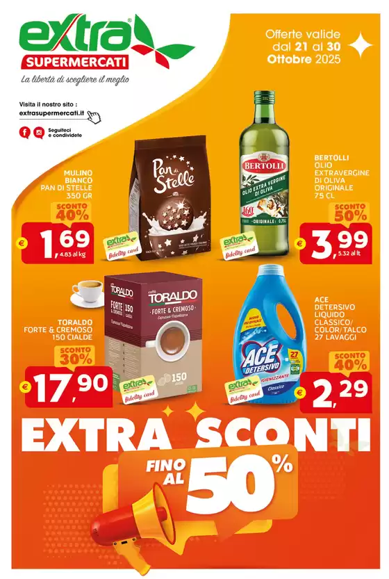 Volantino Extra Supermercati | Extra sconti | 2025-10-21T00:00:00.000Z - 2025-10-30T00:00:00.000Z