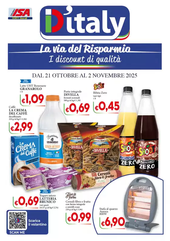 Volantino D'Italy | La via del risparmio | 2025-10-21T00:00:00.000Z - 2025-11-02T00:00:00.000Z