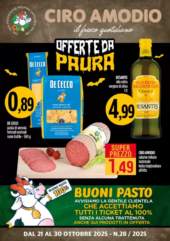 Volantino Ciro Amodio | Offerte da paura | 2025-10-21T00:00:00.000Z - 2025-10-30T00:00:00.000Z