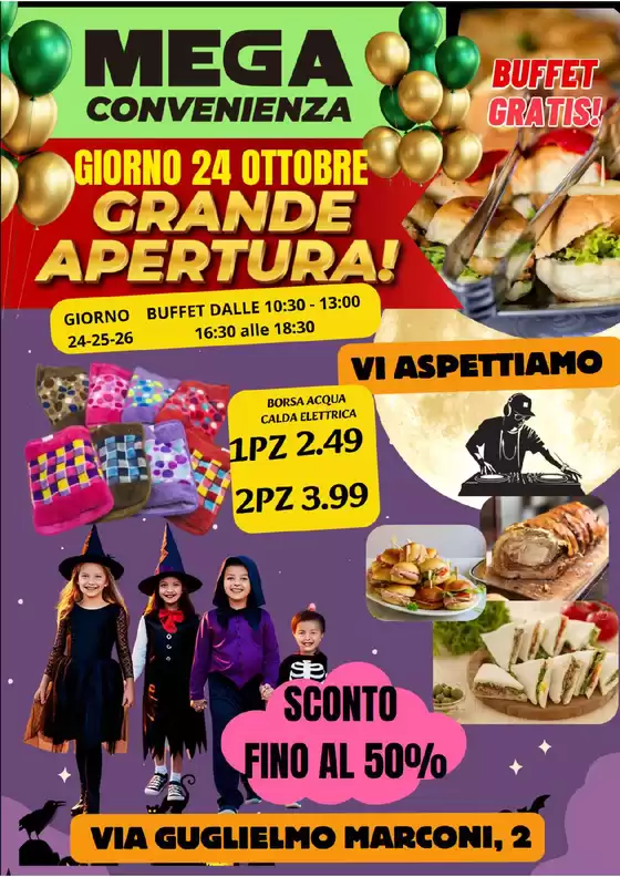 Volantino Mega a Modena | Grande apertura! | 2025-10-21T00:00:00.000Z - 2025-10-31T00:00:00.000Z
