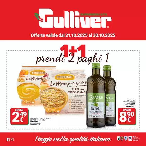 Volantino Gulliver | Prendi 2, paghi 1 | 2025-10-21T00:00:00.000Z - 2025-10-30T00:00:00.000Z