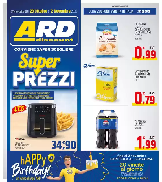 Volantino ARD Discount a Chivasso | Super Prezzi | 2025-10-23T00:00:00.000Z - 2025-11-02T00:00:00.000Z