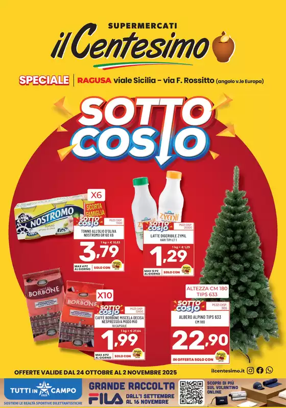 Volantino Il Centesimo | SOTTOCOSTO  | 2025-10-24T00:00:00.000Z - 2025-11-02T00:00:00.000Z