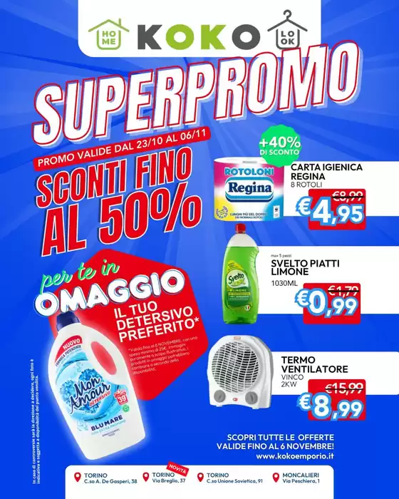 Volantino KOKO Emporio a Acqui Terme | Superpromo | 2025-10-23T00:00:00.000Z - 2025-11-06T00:00:00.000Z