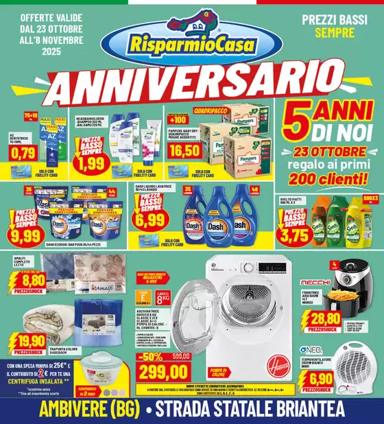 Volantino Risparmio Casa a Domodossola | Anniversario | 2025-10-23T00:00:00.000Z - 2025-11-08T00:00:00.000Z