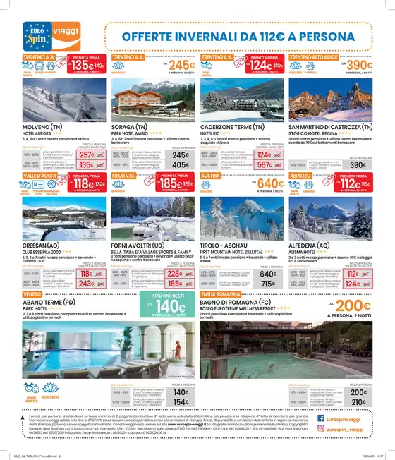 Volantino Eurospin Viaggi a Guastalla | OFFERTE INVERNALI DA 112€ A PERSONA | 2025-10-22T00:00:00.000Z - 2025-11-30T00:00:00.000Z
