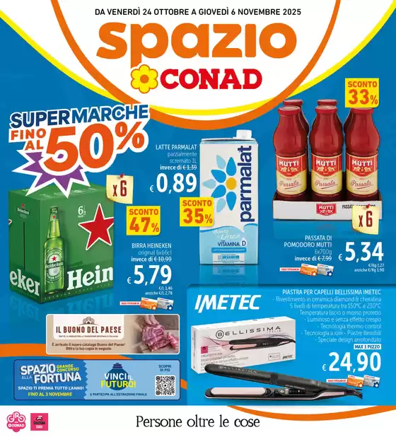 Volantino Spazio Conad a Napoli | Super Marche al 50% | 2025-10-24T00:00:00.000Z - 2025-11-06T00:00:00.000Z