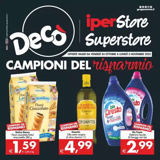 Volantino Decò a Legnago | Campioni del risparmio | 2025-10-24T00:00:00.000Z - 2025-11-03T00:00:00.000Z