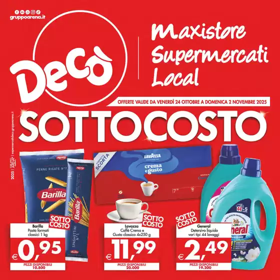 Volantino Decò a Legnago | Sottocosto | 2025-10-24T00:00:00.000Z - 2025-11-02T00:00:00.000Z