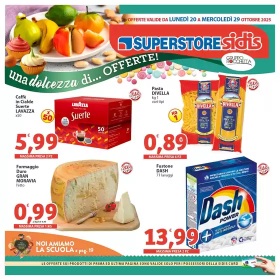 Volantino Sidis a Treviso | Una dolcezza di...OFFERTE! | 2025-10-22T00:00:00.000Z - 2025-10-29T00:00:00.000Z
