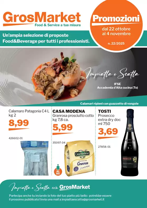 Volantino GrosMarket a Treviso | Dal 22 ottobre al 4 novembre | 2025-10-22T00:00:00.000Z - 2025-11-04T00:00:00.000Z