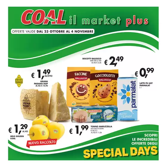 Volantino Coal a Limone Piemonte | Coal il market. | 2025-10-23T00:00:00.000Z - 2025-11-04T00:00:00.000Z