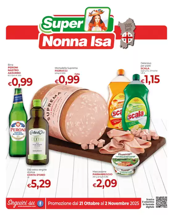 Promozione dal 21 Ottobre al 2 Novembre 2025