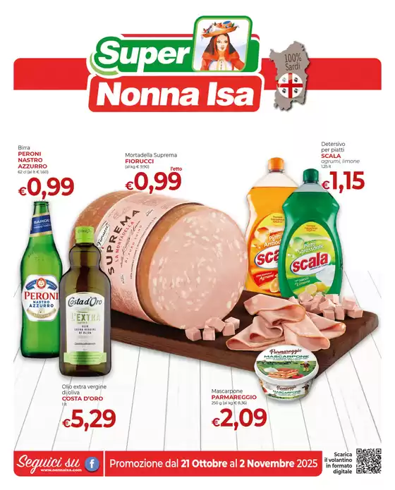 Promozione dal 21 Ottobre al 2 Novembre 2025