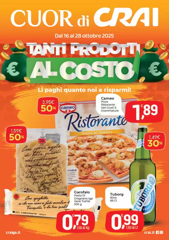 TANTI PRODOTTI AL COSTO