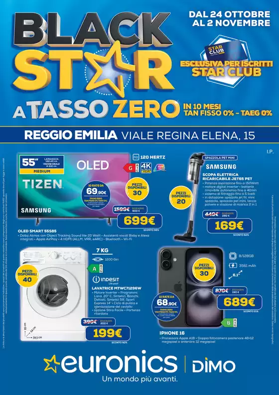 Volantino Euronics | BLACK STAR A TASSO ZERO  | 2025-10-24T00:00:00.000Z - 2025-11-02T00:00:00.000Z
