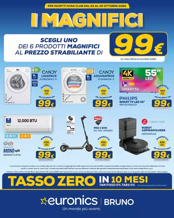 Volantino Euronics | I Magnifici | 2025-10-23T00:00:00.000Z - 2025-10-30T00:00:00.000Z