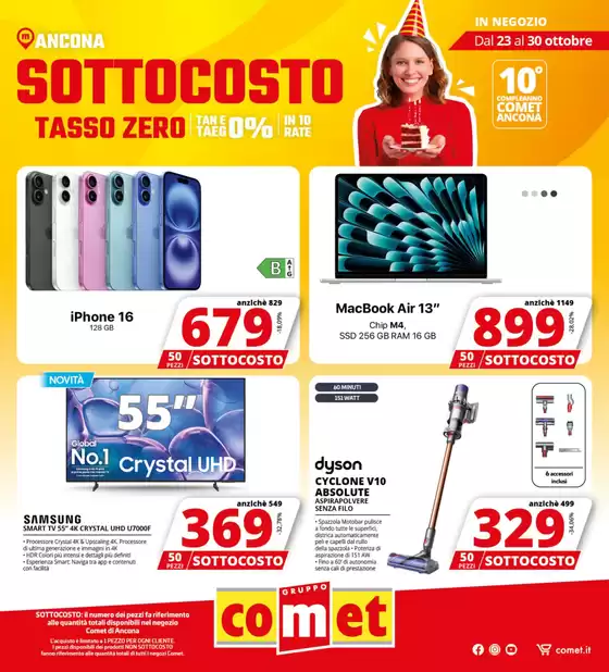 Volantino Comet | SOTTOCOSTO da Comet | 2025-10-23T00:00:00.000Z - 2025-10-30T00:00:00.000Z