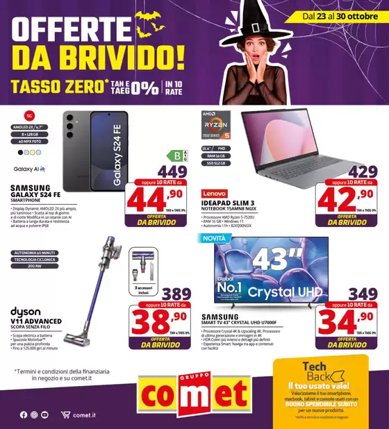 Volantino Comet | Offerte da brivido da Comet! | 2025-10-23T00:00:00.000Z - 2025-10-30T00:00:00.000Z