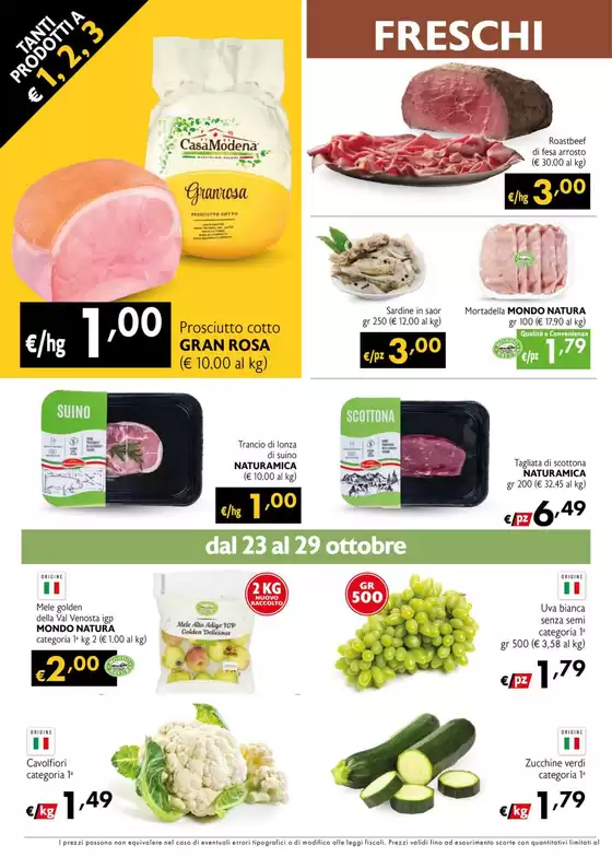 Tanti prodotti a 1,2,3 euro