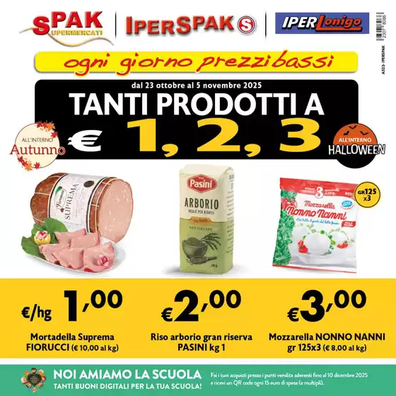 Volantino Spak a Celano | Tanti prodotti a 1,2,3 euro | 2025-10-23T00:00:00.000Z - 2025-11-05T00:00:00.000Z