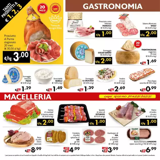 Tanti prodotti a 1,2,3 euro