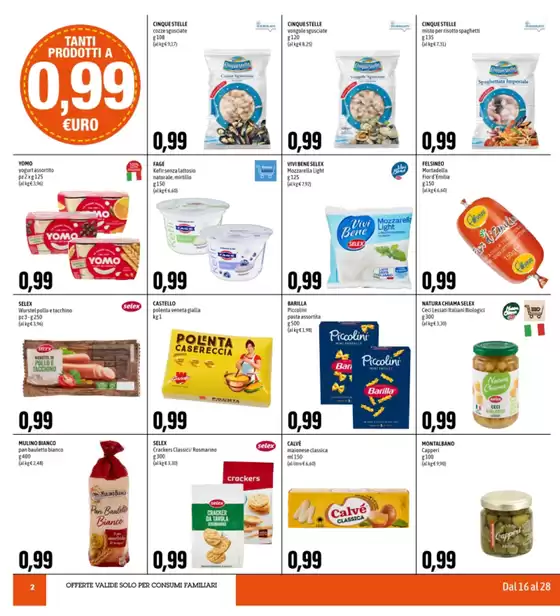 Tanti prodotti a 0.99€
