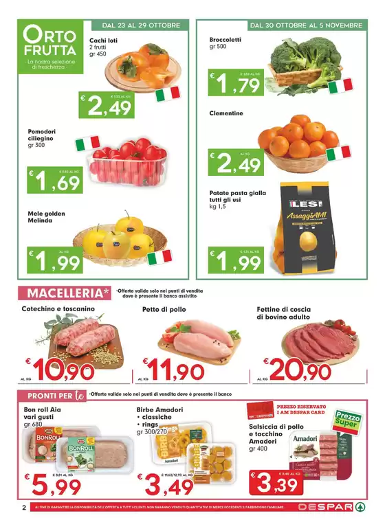 Prezzi tagliati