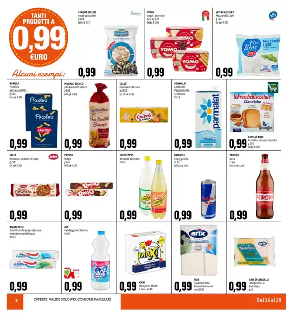Tanti prodotti a 0.99€