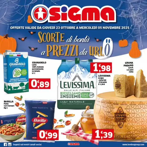 Volantino Sigma | Scorte di bonta a prezzi da urlo | 2025-10-23T00:00:00.000Z - 2025-11-05T00:00:00.000Z