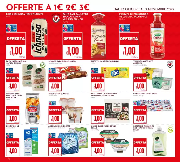 Offerte a 1 euro 2 euro 3 euro