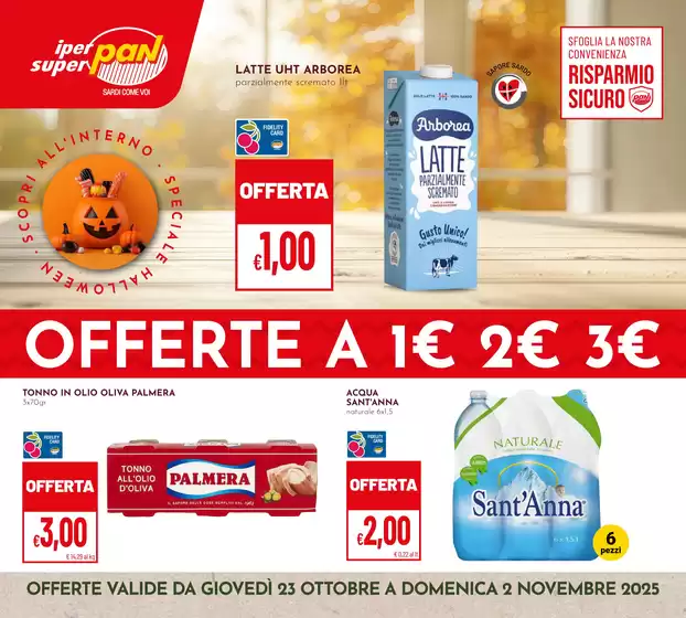 Volantino Iperpan | Offerte a 1 euro 2 euro 3 euro | 2025-10-23T00:00:00.000Z - 2025-11-02T00:00:00.000Z