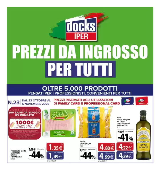 Volantino Docks Iper | Prezzi da ingrosso per tutti | 2025-10-23T00:00:00.000Z - 2025-11-05T00:00:00.000Z
