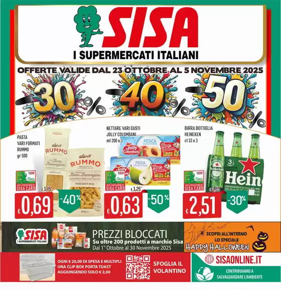 Volantino Sisa | Offerte valide dal 23 ottobre al 5 novembre 2024 | 2025-10-23T00:00:00.000Z - 2025-11-05T00:00:00.000Z