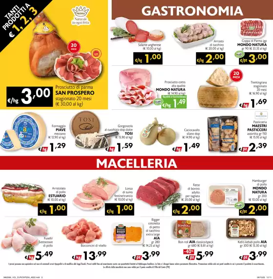 Tanti prodotti a 1,2,3 euro