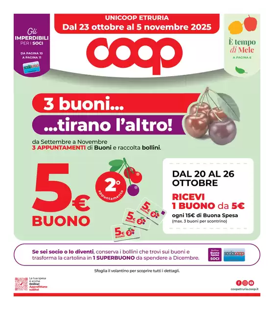 Dal 23 ottobre al 5 novembre 2025