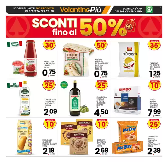 Sconti fino al 50%