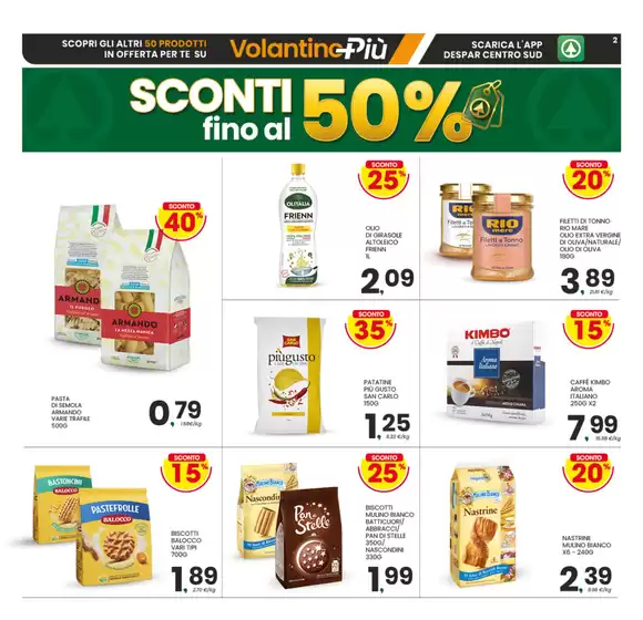 Sconti fino al 50%