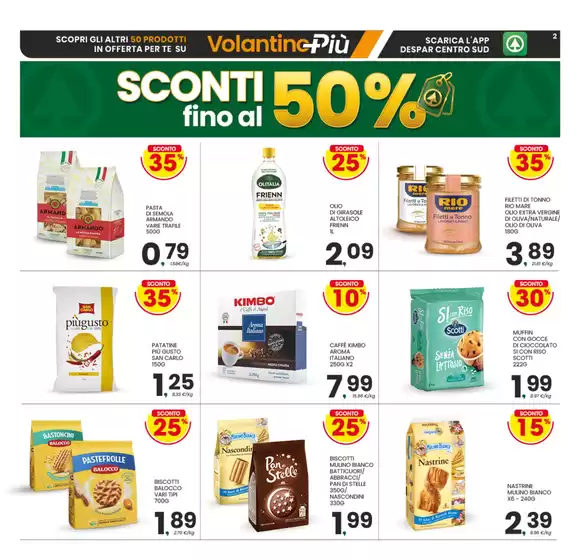 Sconti fino al 50%