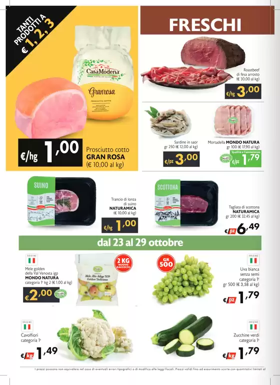 Tanti prodotti a 1,2,3 €