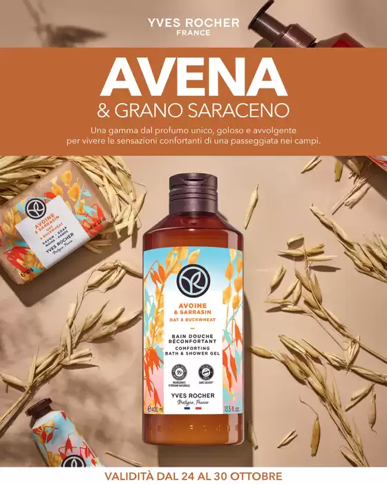 Volantino Yves Rocher a Novara | AVENA & GRANO SARACENO?? | 2025-10-24T00:00:00.000Z - 2025-10-30T00:00:00.000Z