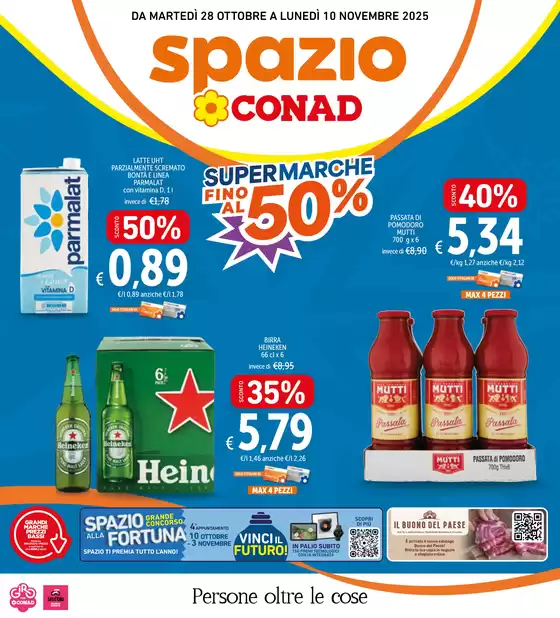 Volantino Spazio Conad a Lequio Tanaro | Super Marche fino al 50% | 2025-10-28T00:00:00.000Z - 2025-11-10T00:00:00.000Z