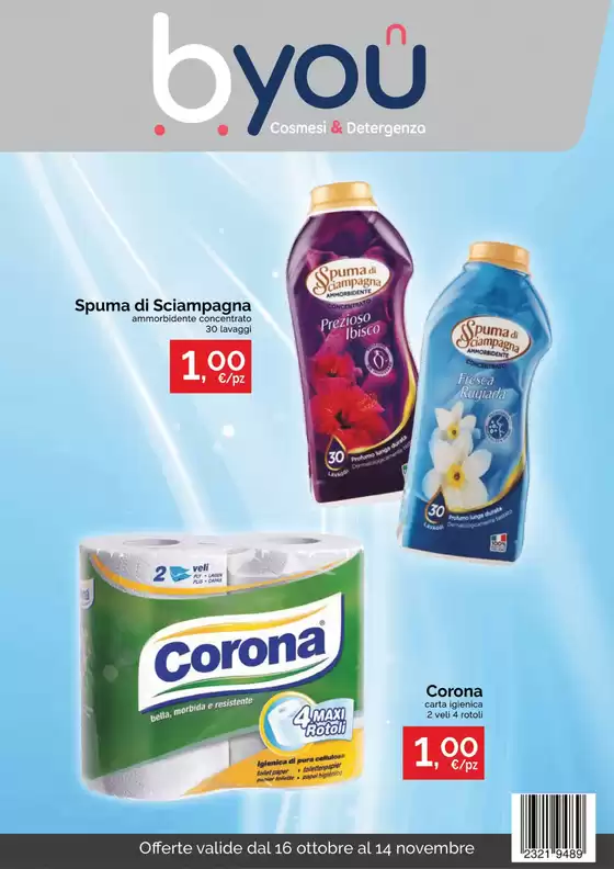 Volantino BYou a Marcon | Offerte valide dal 16 ottobre al 14 novembre | 2025-10-24T00:00:00.000Z - 2025-11-14T00:00:00.000Z
