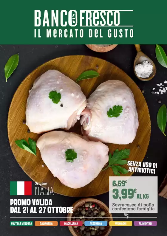 Volantino Banco Fresco a Potenza | Il mercato del gusto | 2025-10-24T00:00:00.000Z - 2025-10-27T00:00:00.000Z