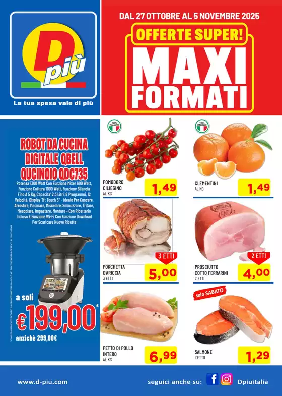 Volantino Dpiu a Perletto | Offerte super! Maxi formati | 2025-10-27T00:00:00.000Z - 2025-11-05T00:00:00.000Z