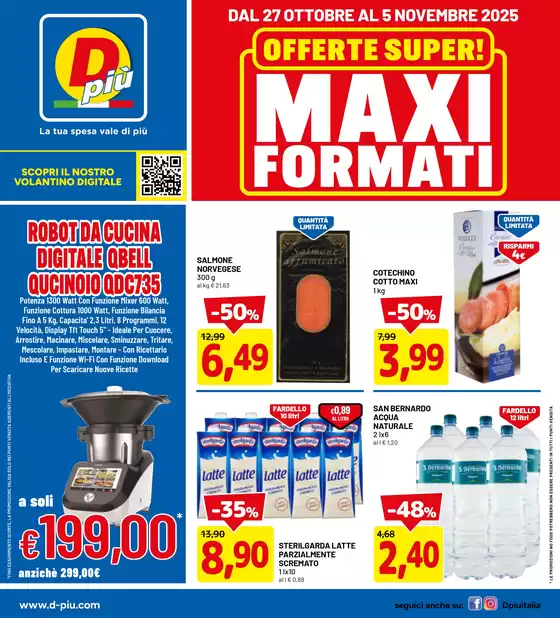 Volantino Dpiu a Calolziocorte | Offerte super! Maxi Formati | 2025-10-27T00:00:00.000Z - 2025-11-05T00:00:00.000Z
